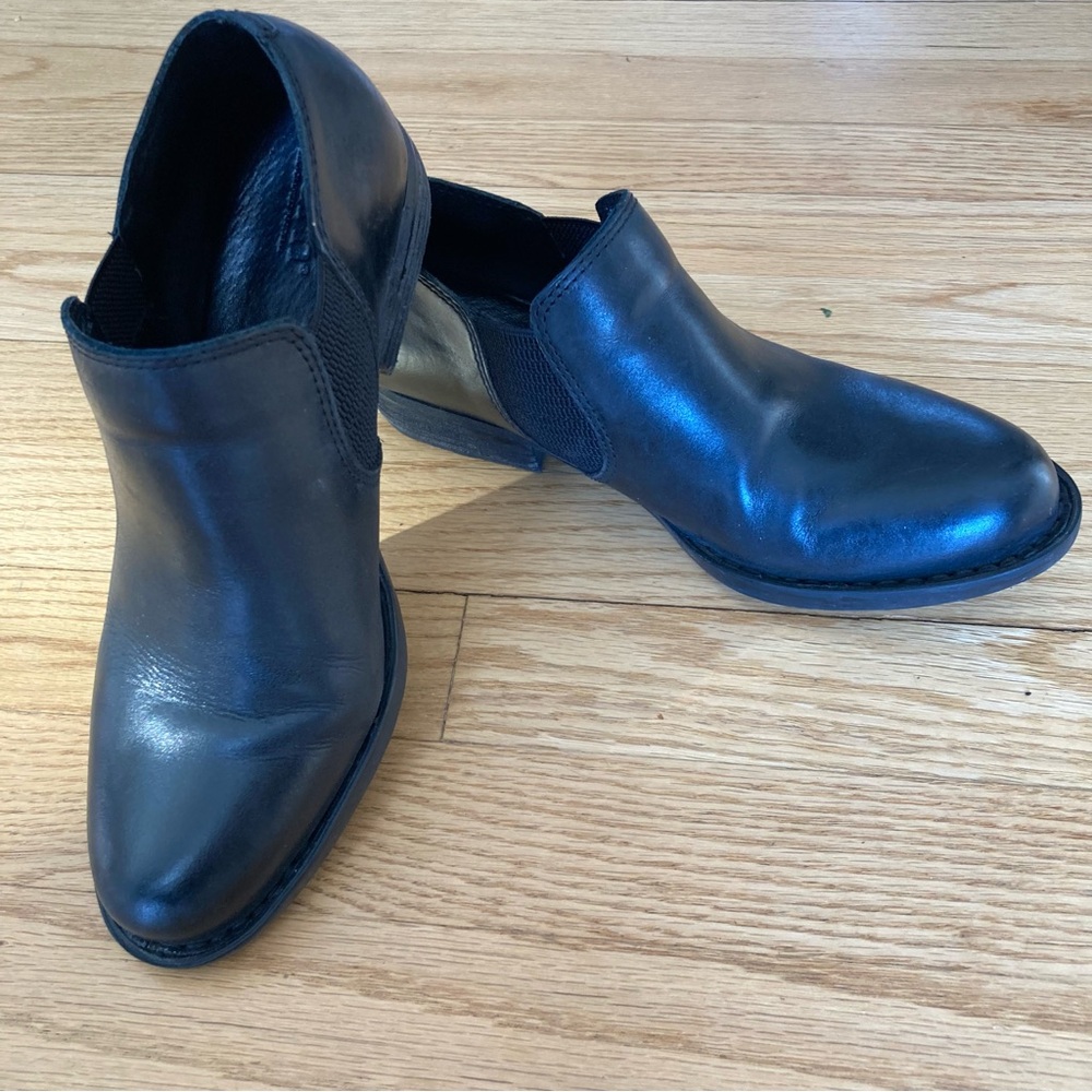 Born Black Leather Ankle Booties ‘Gordy’ - Size 6.5 - Picture 7 of 10